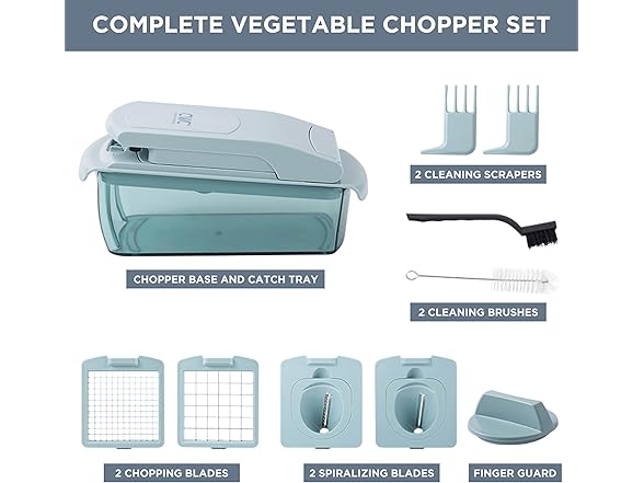Cook with Color Vegetable Chopper Blue