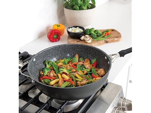 Nordic Ware Verde Ceramic Nonstick 12 Inch Wok