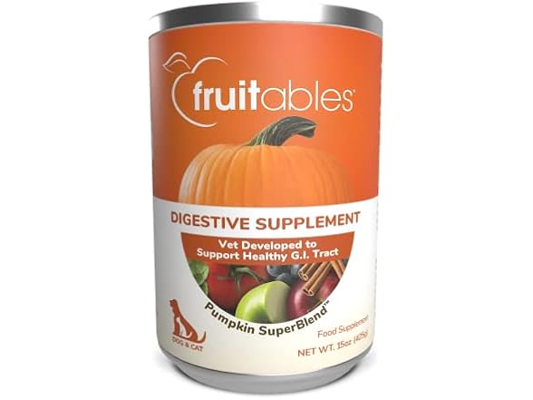Fruitables Pumpkin Pet Digestive Supplement, 15 oz.