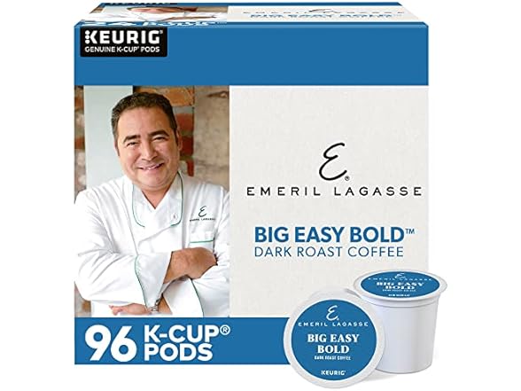 Emeril Big Easy Bold Dark Roast Coffee Pods 96 Ct