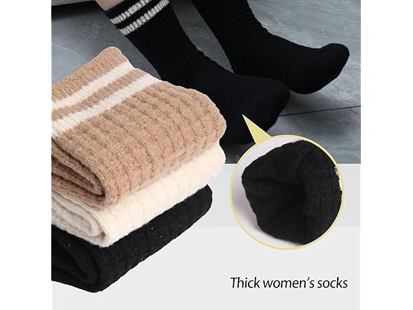 WHCPCYO 6 Pairs Socks Women 4-10