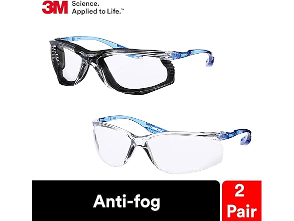 3M Safety Glasses, 2 Pack