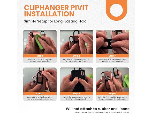 Cliphanger PIVIT with Silver Kickstand