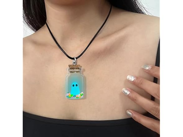 YZMOXNL Cute Ghost Necklace