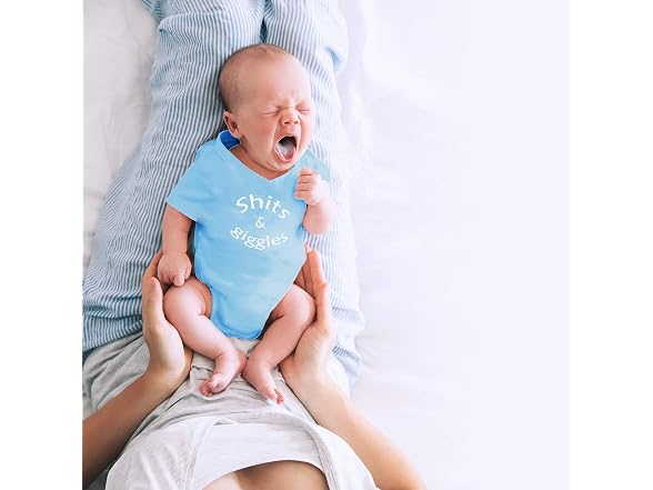 CBTwear (Newborn) Poo Giggles Funny Baby Bodysuit