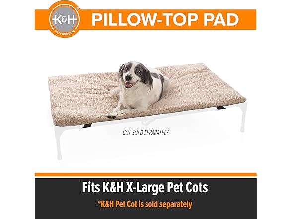 K&H Pet Products Dog Cot Pad (Cot Sold S