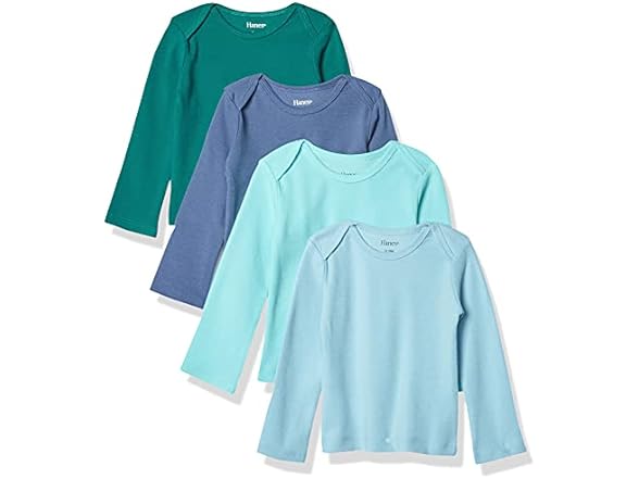 Hanes Baby Boys Flexy Tees (0-6M)