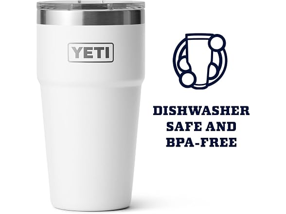 YETI Rambler Stackable Pint, White