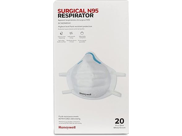 Honeywell Surgical N95 Respirator (Pack Of 20)