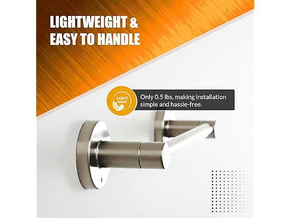 HIGHCRAFT 24 Inch Towel Bar, Brushed Nickel