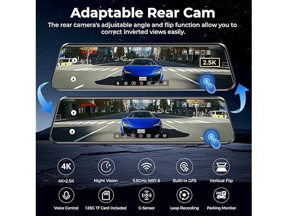 4K Front and 2.5K Rear Dash Cam