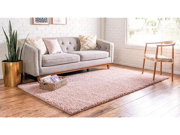 Unique Loom Davos Shag Collection Area Rug, 5' 3" x 8'