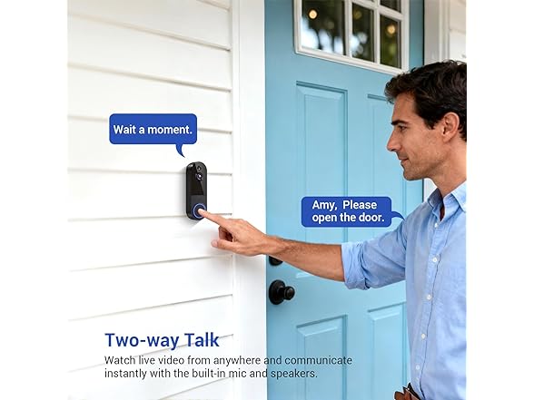 NodeGlow Wireless Video Doorbell Camera