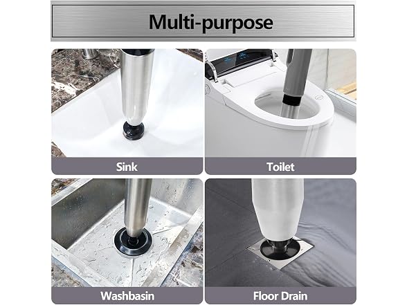Demiwise High Pressure Toilet Plunger