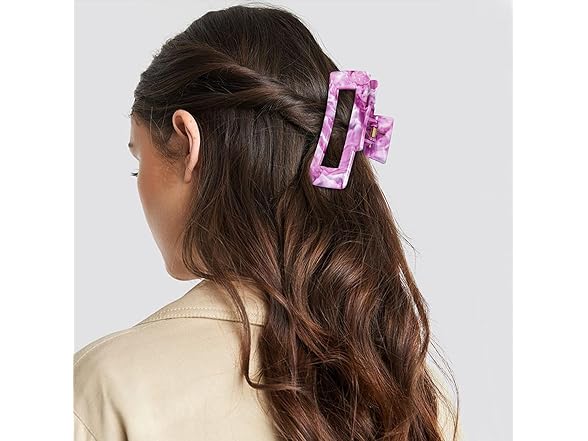 3Pcs Hair Claw Clips for Women, 4.1 Inch