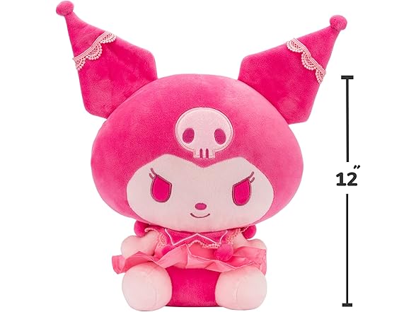 Hello Kitty and Friends Kuromi 12” Pink Monochrome Plush