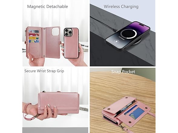 MInCYB for iPhone 16 Plus Wallet Case