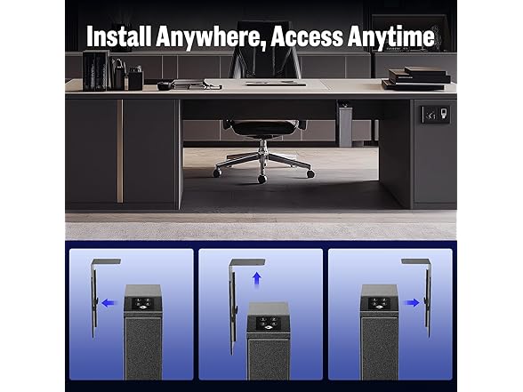 ADIMO Digital Drop Down Gun Safe w/ 3-6 Digit Code