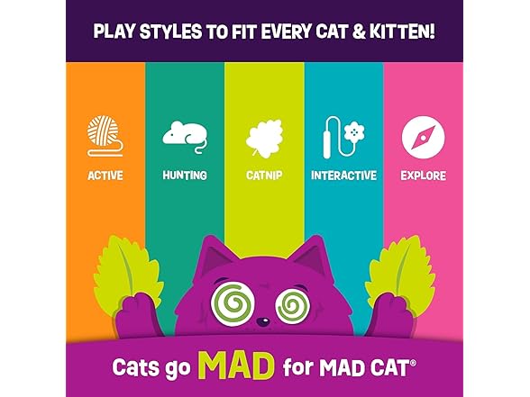 Mad Cat Pouncin' Pineapple Stacker Puzzle