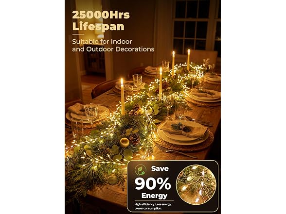 SmartDawn Fairy Lights Plug in 10FT