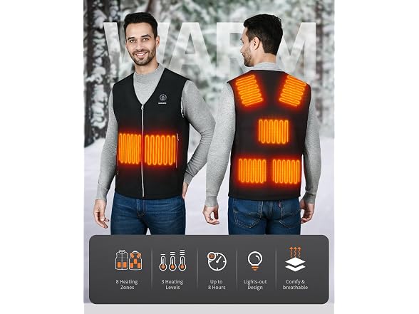 Doace Women Heated Smart Electric Heating Vest