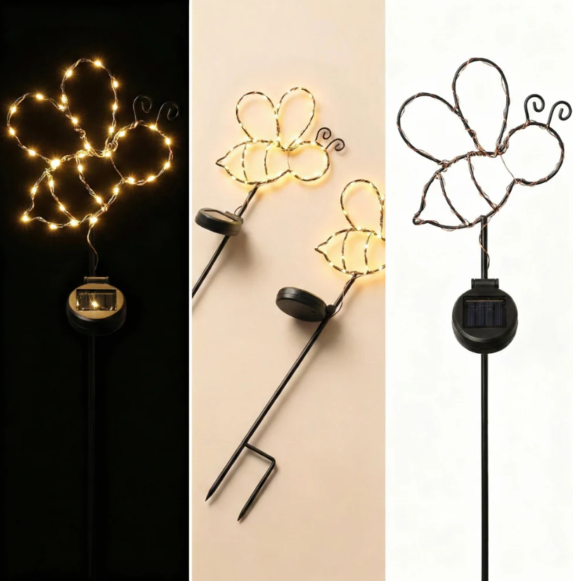 Touch Of ECO Solar Powered LED Garden Stake - Bee - Gallery 17