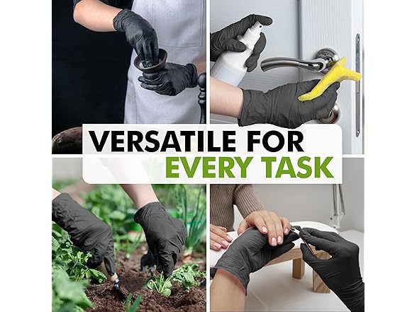 SLIMFIT GLOVE Disposable Black (Medium)