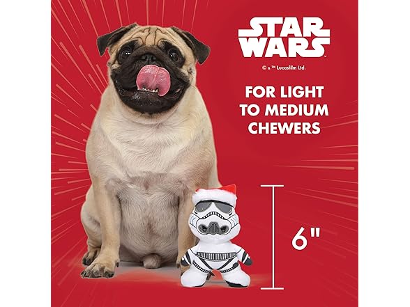 STAR WARS Dog Toy Storm Trooper Toy for Holidays