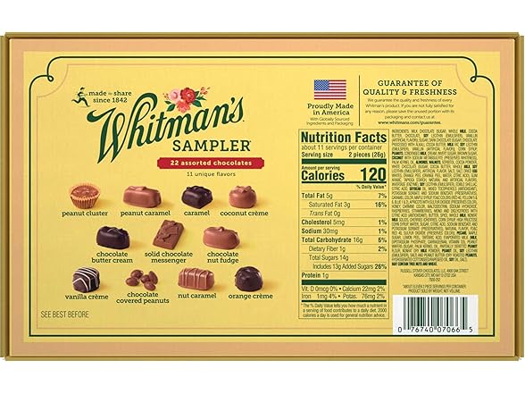 Whitmans Sampler Assorted Chocolates 10oz
