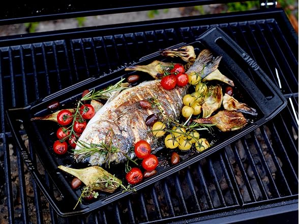 STAUB STAUB, Le Plancha Rectangular, Cast Iron