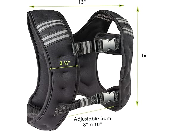 ProsourceFit Weighted Training Vest - 10lb