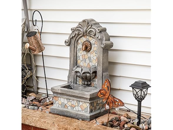 Sunnydaze 27" H Enchanting Estate Polyresin Fountain