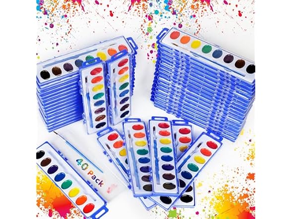 KMLYDGS 40 Pack Watercolor Paint Set