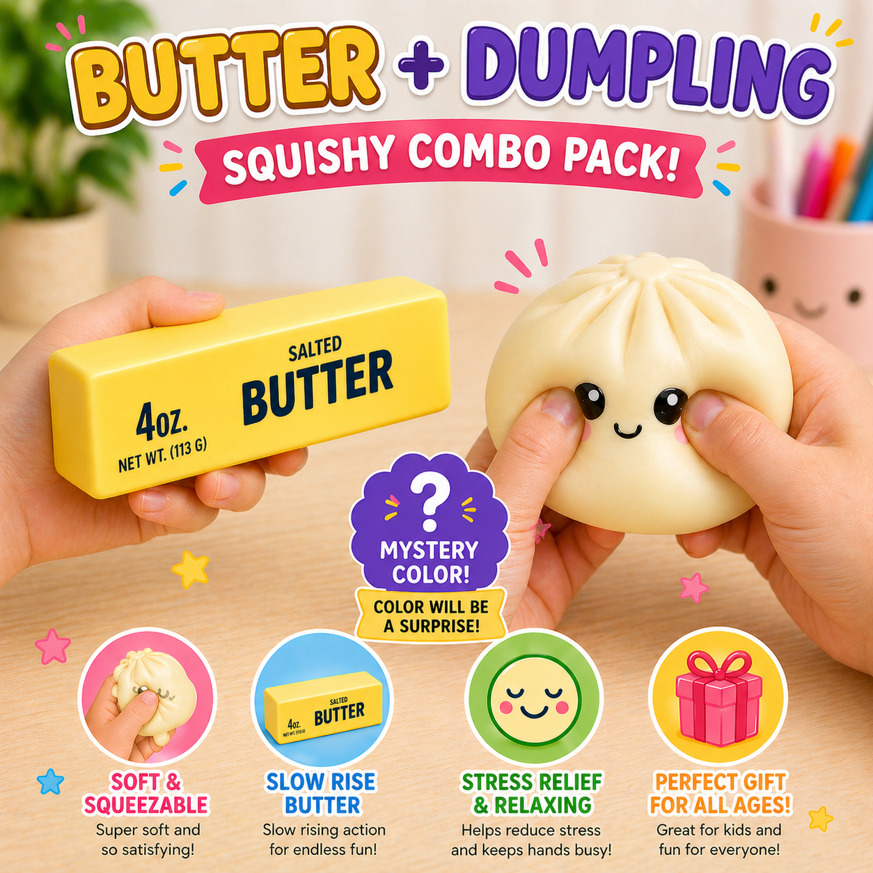 Squishy Dumpling + Butter Combo Pack - Gallery 7