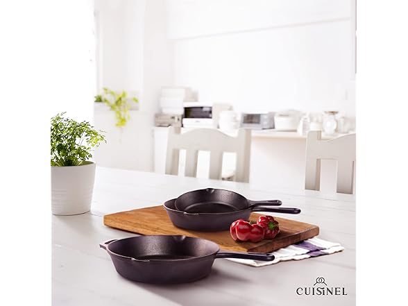 Cuisinel Cast Iron Set 8/10/12in