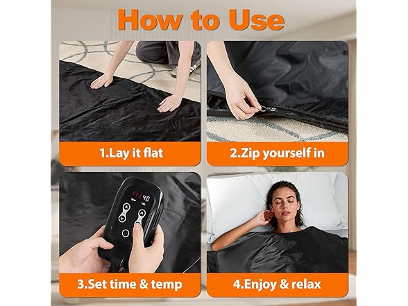 Waterproof and Foldable Sauna Blanket