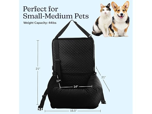 PETMAKER Dog Car Seat - Small to Medium