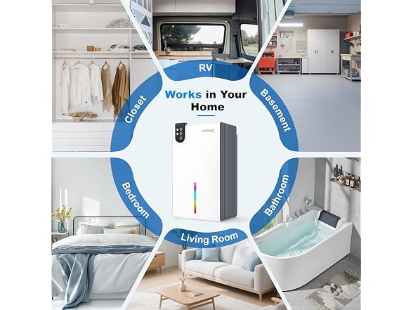 WoEleLigt 98 OZ Small Dehumidifier
