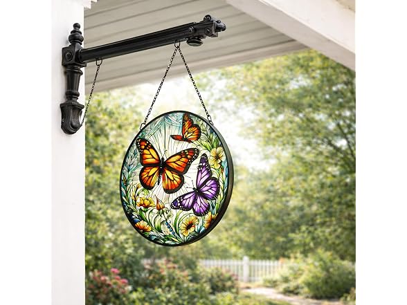Alpine Corp Butterfly Suncatcher 8in