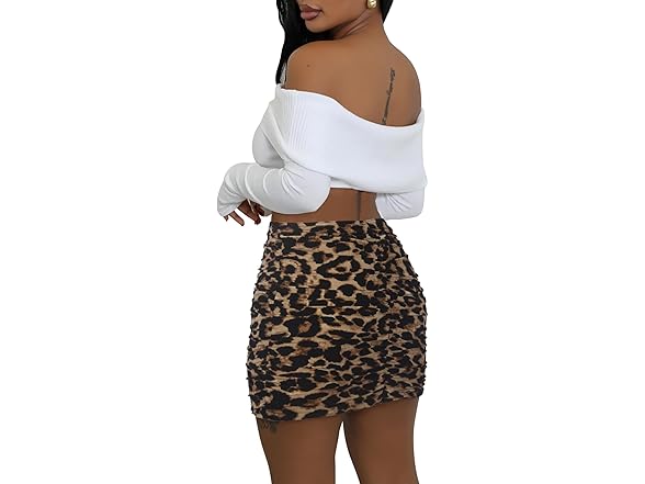 Virpo Women's Leopard Cheetah Stretch