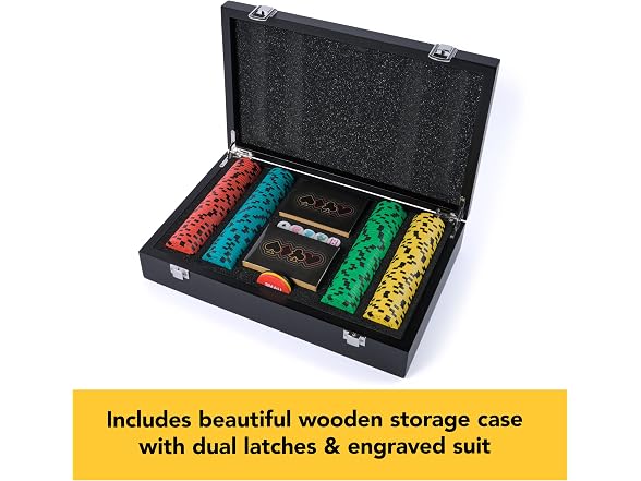 Spin Master Games Legacy Deluxe 200-Piece Poker Classic Game