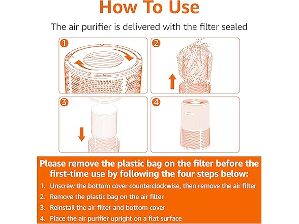 Amazon Basics Air Purifier for up to 1067 sqft