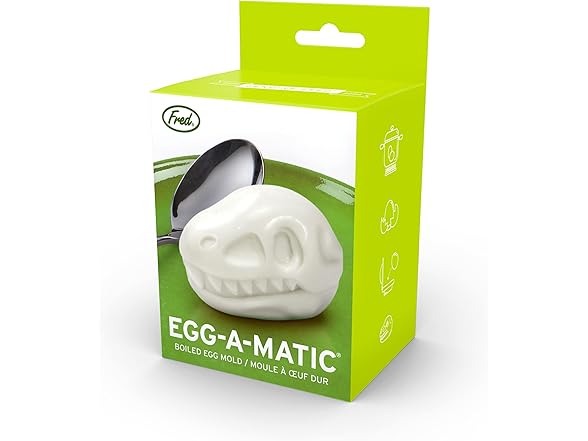 Genuine Fred Dino MATIC Hard-Boiled Egg Mold, Small