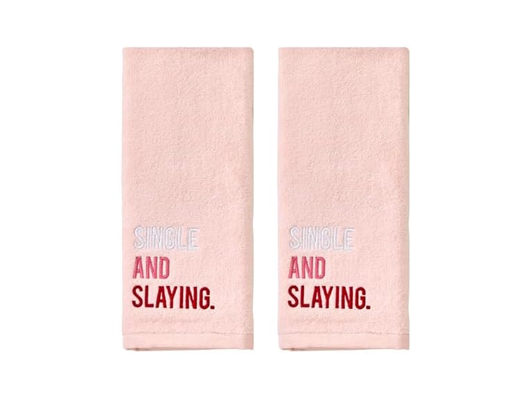 SKL Home Valentine's Day Single and Slaying 100% Cotton