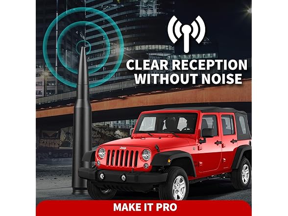KitsPro 50 Cal Antenna for 2007-2023 Jeep