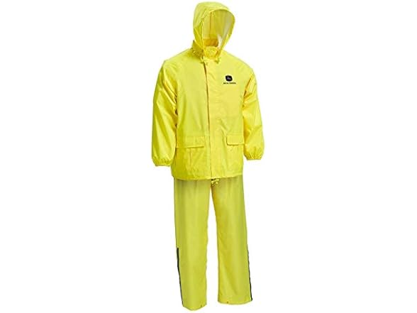2PK John Deere Safety Rain Suit, Polyester