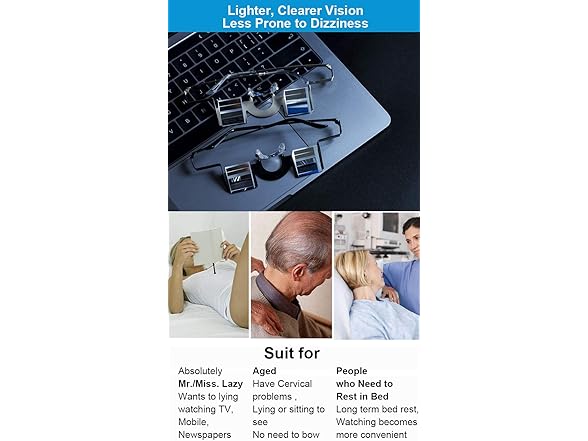 Sinm Lazyme Prism Glasses Horizontal
