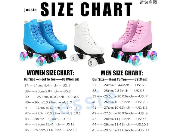 Jessie Roller Skates Premium PU Leather Roller Skates