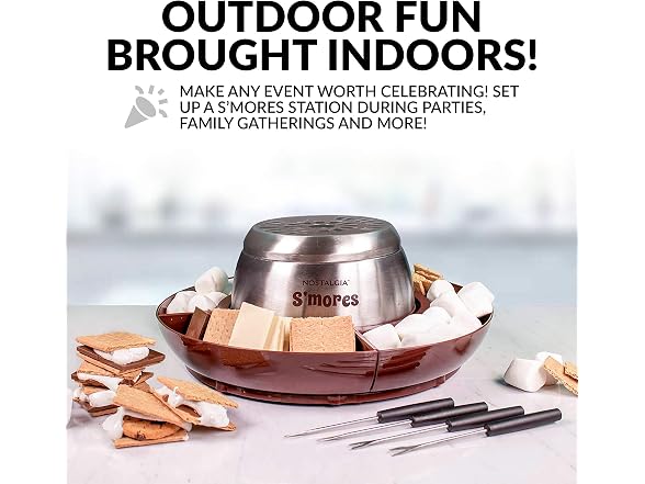 Nostalgia Tabletop Indoor Electric S'mores Maker 