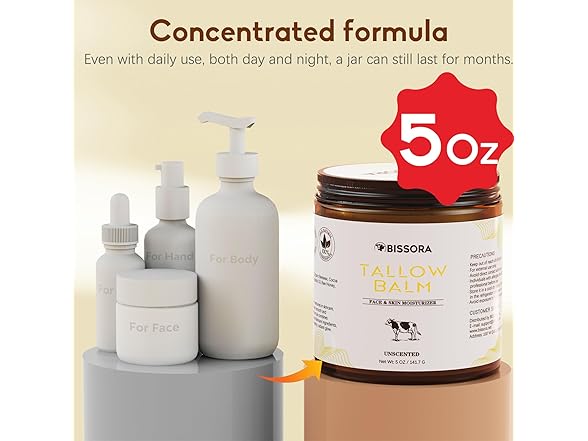 Bissora Beef Tallow for Skin